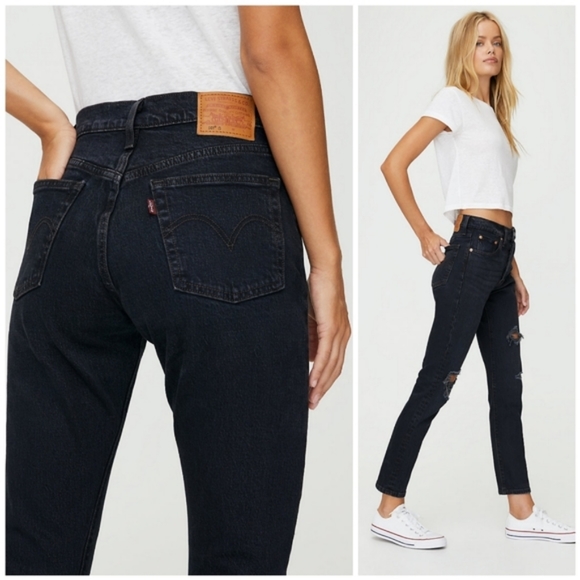 Levi's Denim - Levi's 501 Wild Bunch Black Distressed Holes